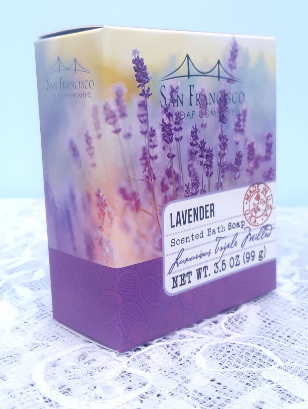 Discontinued San Francisco Soap Company Lavender Floral Luxury Bar 722030525000
